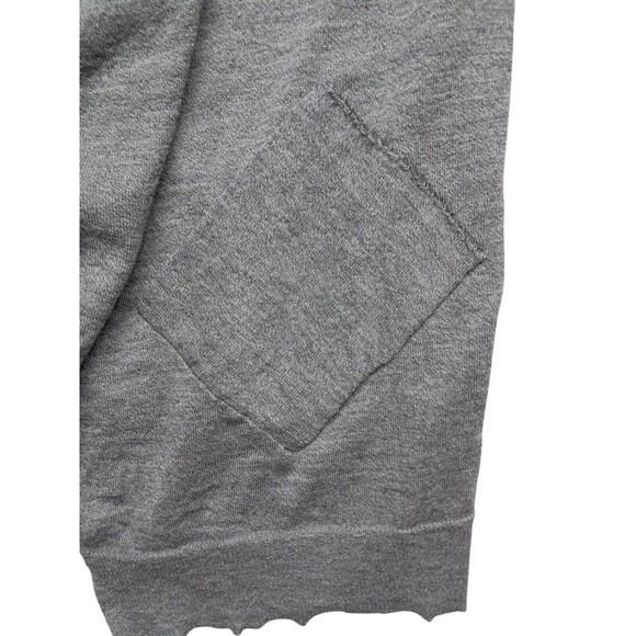 Eileen Fisher Open Cardigan Sweater 100% Wool Gray Pockets‎ Women's Medium - Picture 5 of 9